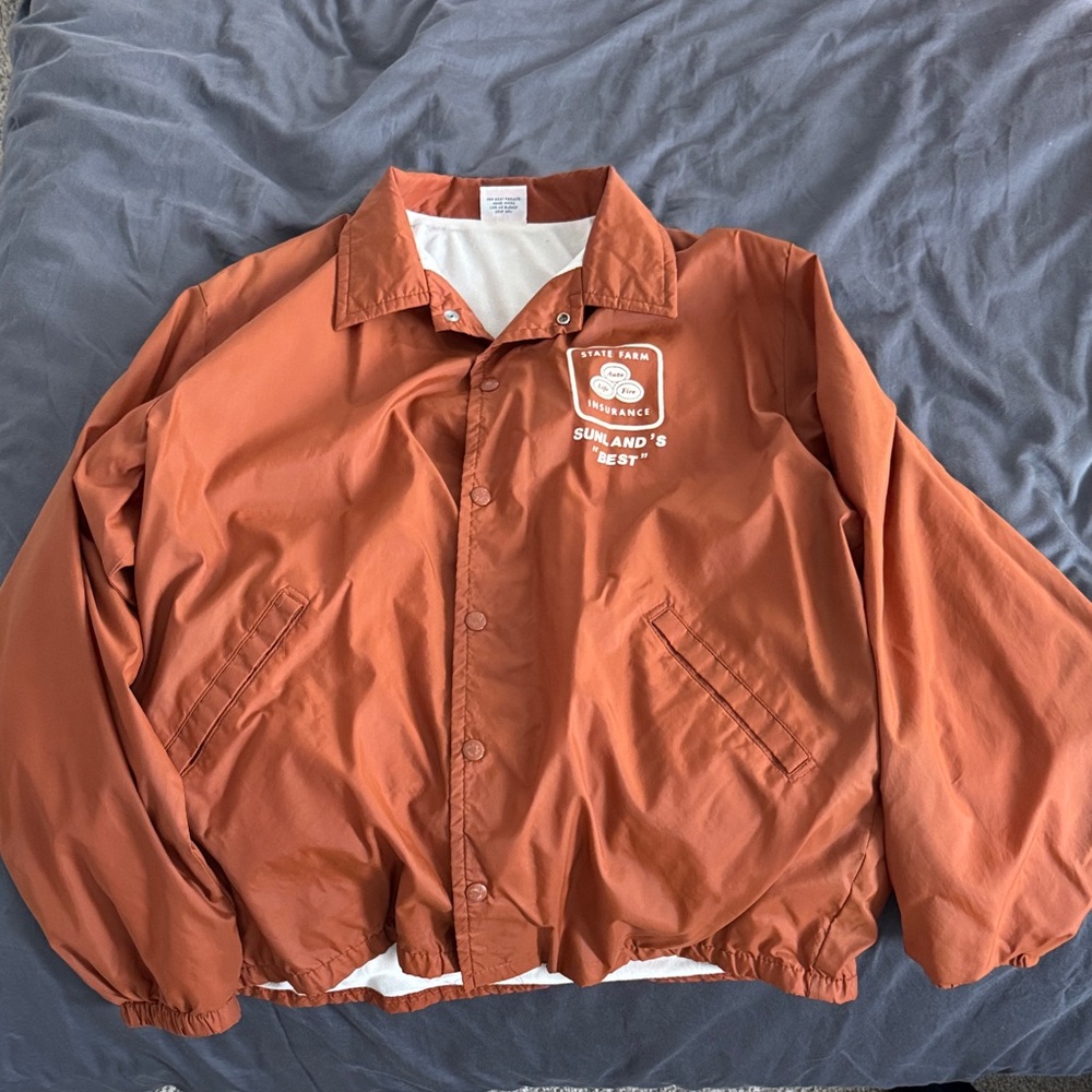 Orange Windbreaker Jacket